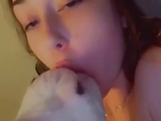 Girl Kissing Dog 5
