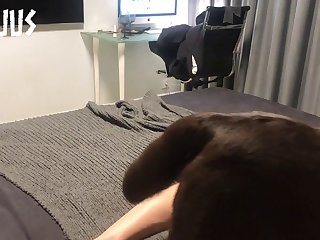 Hot Girls And Dog