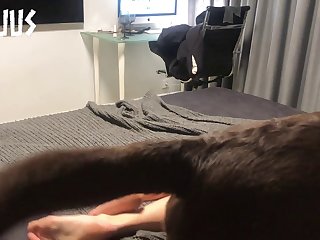 Hot Girls And Dog