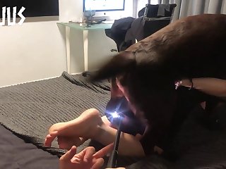 Hot Girls And Dog