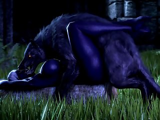 Nualia And A Wolf (noname55)[dog Wolf]3D Bestiality