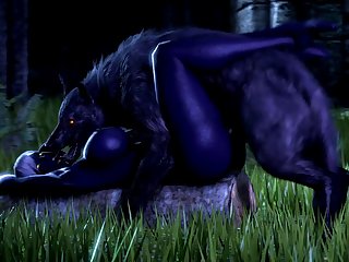 Nualia And A Wolf (noname55)[dog Wolf]3D Bestiality