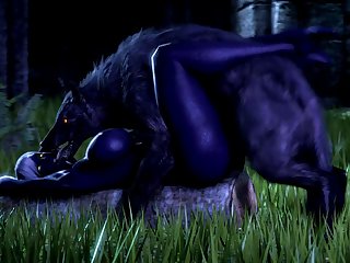 Nualia And A Wolf (noname55)[dog Wolf]3D Bestiality