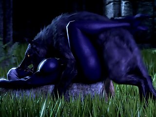 Nualia And A Wolf (noname55)[dog Wolf]3D Bestiality