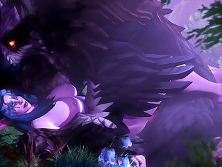 Elyrasia And Her Owlcat (ambrosine92)[monster]3D Bestiality
