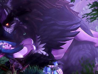 Elyrasia And Her Owlcat (ambrosine92)[monster]3D Bestiality