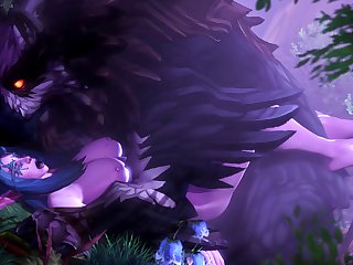 Elyrasia And Her Owlcat (ambrosine92)[monster]3D Bestiality