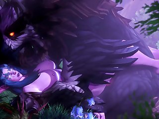 Elyrasia And Her Owlcat (ambrosine92)[monster]3D Bestiality