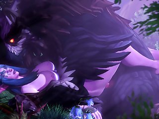 Elyrasia And Her Owlcat (ambrosine92)[monster]3D Bestiality