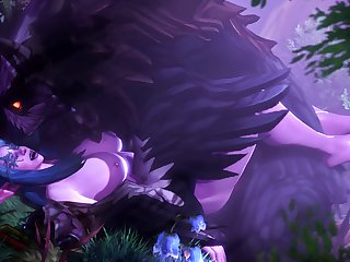 Elyrasia And Her Owlcat (ambrosine92)[monster]3D Bestiality