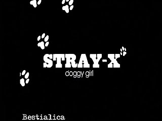 Coffee. With That She Picked Up Dog With Huge Prick's Leash And