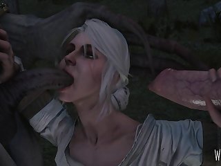 Ciri Blowing A Monster While Jerking Off A Werewolf Cock. Another Angle In Comments. [witcher 3] (weebstank)[multiple]3D Bestiality