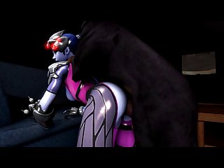 Widow Doggystyle, With A Dog (overwatch) [oc][dog Wolf]3D Bestiality