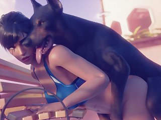 Pharah's Post Workout Exercise With The New Recruit (rekin)[dog Wolf]3D Bestiality
