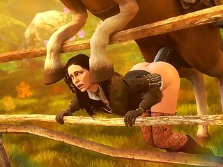 Yennefer And A Horse (darktronicksfm)[horse]3D Bestiality